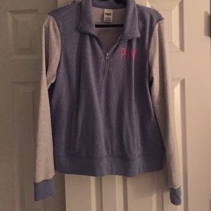 VS Pink quarter-zip hoodie