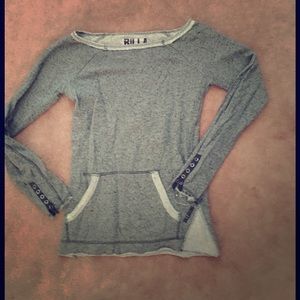 Billabong sweater with button sleeves