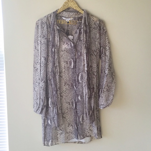 π«SOLDπ«Diane Von Furstenberg Gray Python Dress - Picture 3 of 4