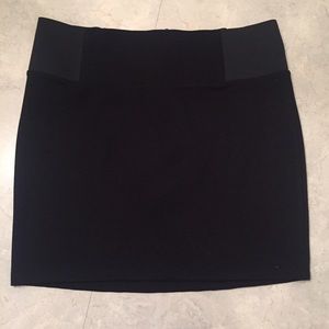 Black mini skirt