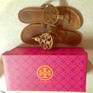 Tory Burch tan classic sandals