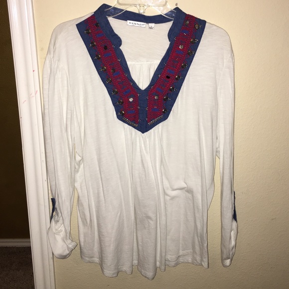 Long sleeve, sequenced shirt