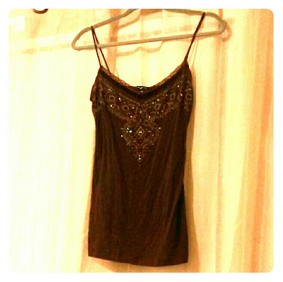 Brown FANG Tank Top