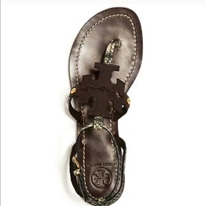 Tory Burch black-ivory/coconut sandal