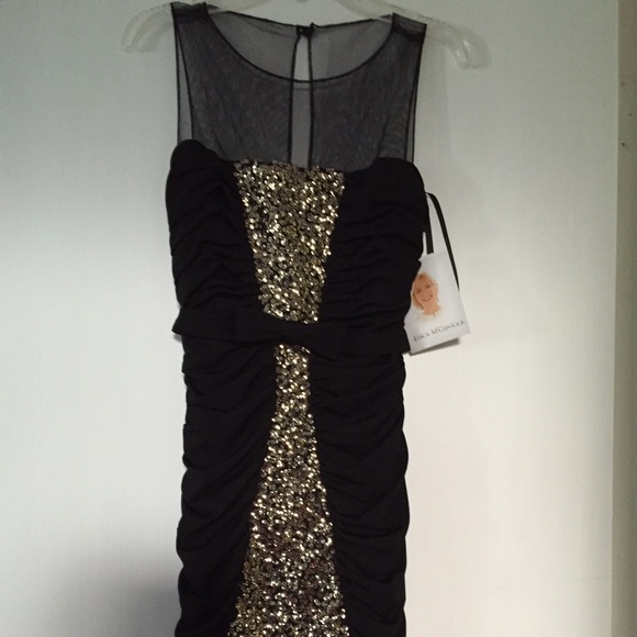 Black with gold sequins cocktail dress 😍