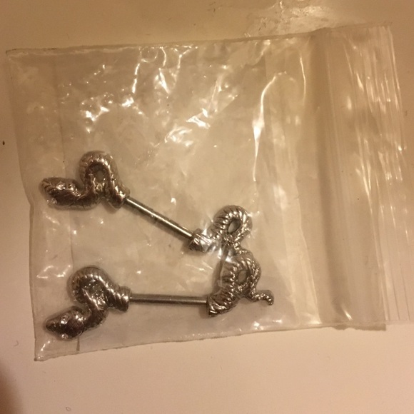serpent nipple rings 🐍