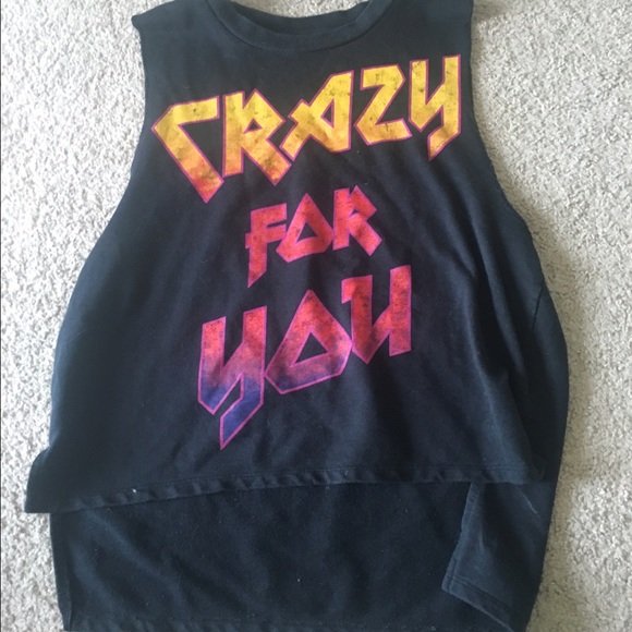 Crop Top Muscle T, Crazy For You