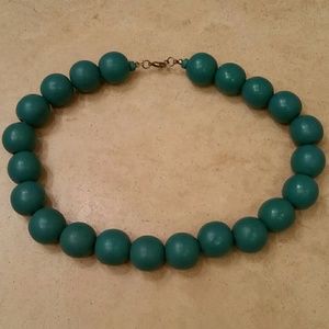 Wood bead necklace