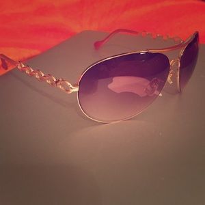 GLAM ✨ Jessica Simpson Pink & Gold Sunglasses