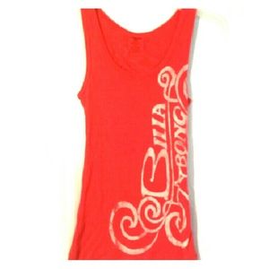 VINTAGE BILLABONG RED TANK TOP SIZE MEDIUM