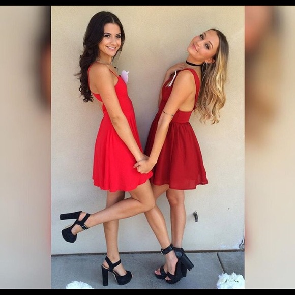 Urban outfitters red dress XS