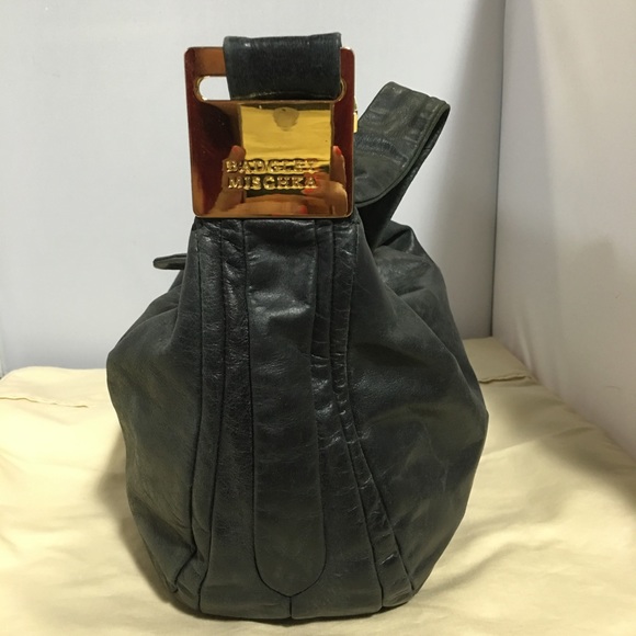 Gorgeous distressed leather bag By Badgley Mischka - Picture 2 of 4