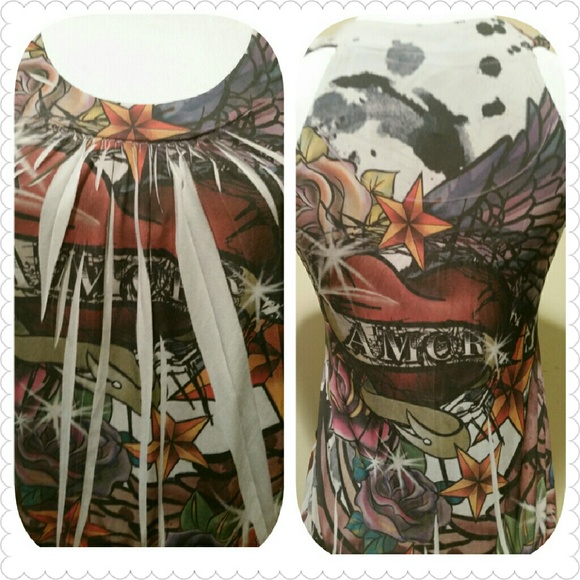 💋Cute Little Graphic Top - Picture 3 of 3