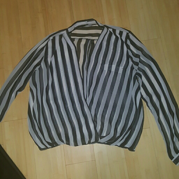 Black and white striped shirt