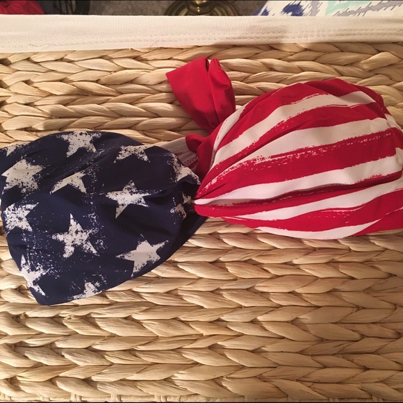 American flag swimsuit top
