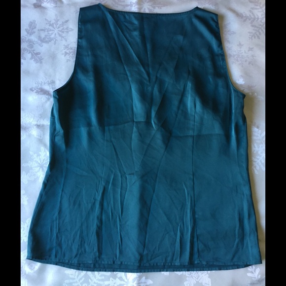 SOLD! Ann Taylor teal blouse - Picture 3 of 3