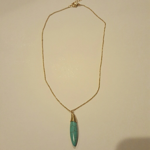Express gold semi precious necklace - Picture 2 of 2