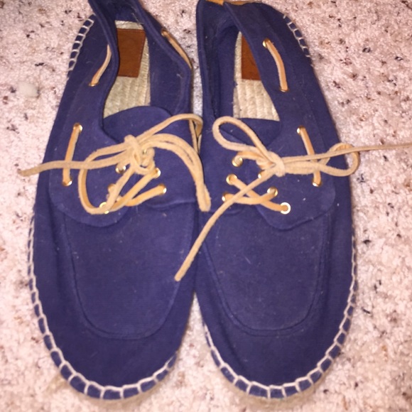 Tory Burch Navy Espadrilles