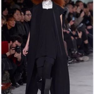 Rick Owens leather kimono jacket size 44