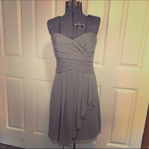 David's Bridal bridesmaid gown.