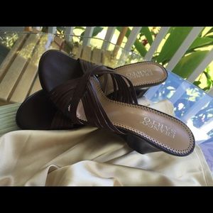 7.5 Franco Sarto slip on, everyday wedge heel🐩