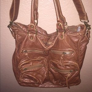 Brown tote bag