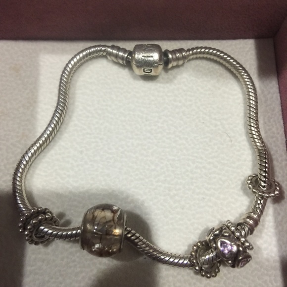 2 authentic Pandora bracelets beads w/out spacers - Picture 2 of 4