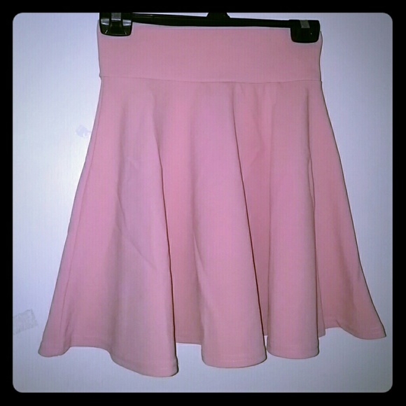 JUDY's - A Line Fit & flare pink skirt - BABY PINK
