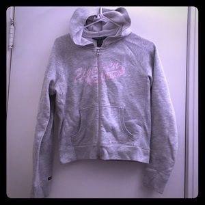 Small Abercrombie and Fitch hoodie sweater in gray