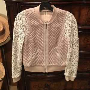 Gently worn Rebecca Taylor quilted lace jacket