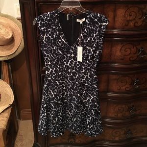 NWT Rebecca Taylor leopard dress