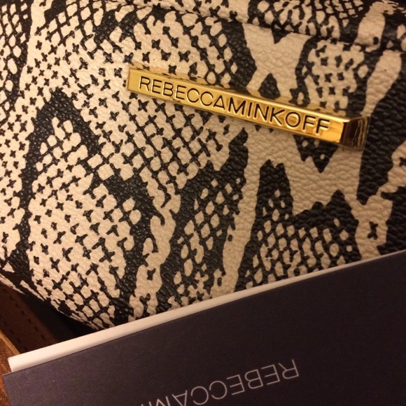 Rebecca Minkoff Cosmetic Bag Snake Print BN - Picture 3 of 4