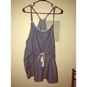Denim romper
