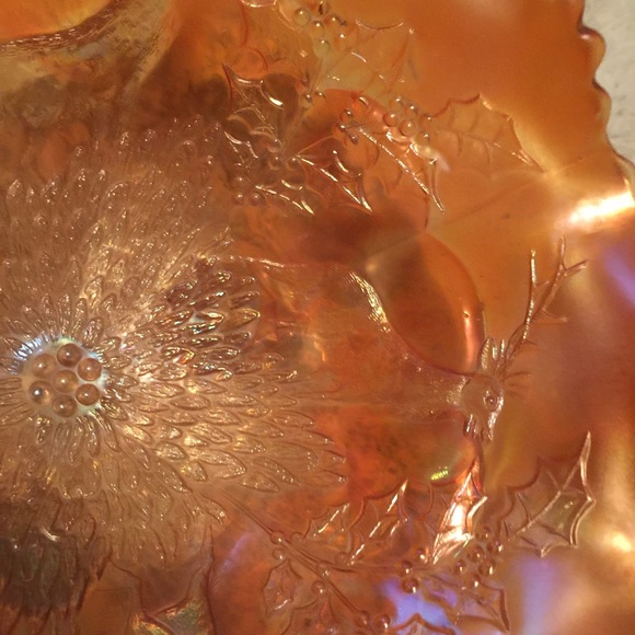 Fenton Amber bowl 2 cups - Picture 3 of 4