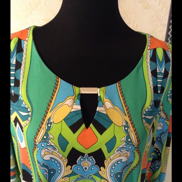 Gorgeous MSK Sri Lankan Print Dress - Picture 2 of 4