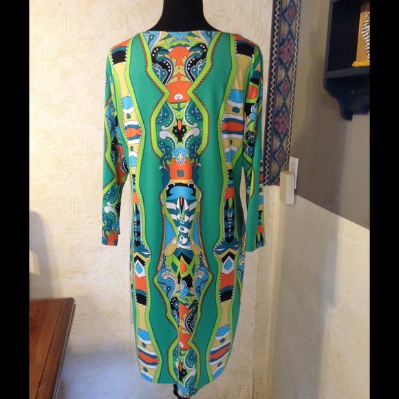 Gorgeous MSK Sri Lankan Print Dress - Picture 3 of 4