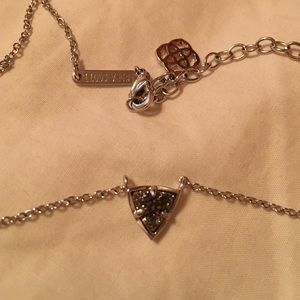 Kendra Scott Grey drusy necklace