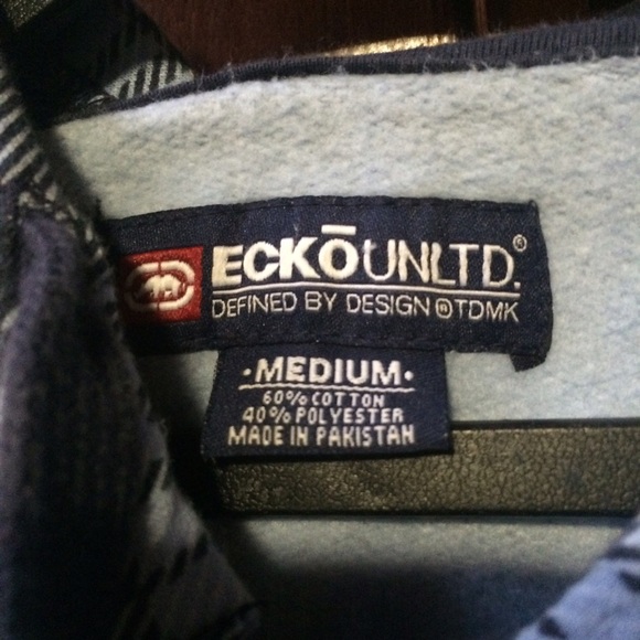 Ecko blue plaid jacket with zipper - Picture 2 of 3