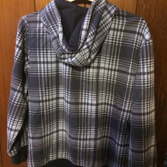 Ecko blue plaid jacket with zipper - Picture 3 of 3