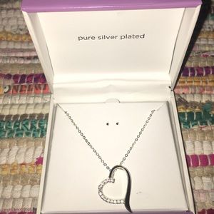 silver plated necklace