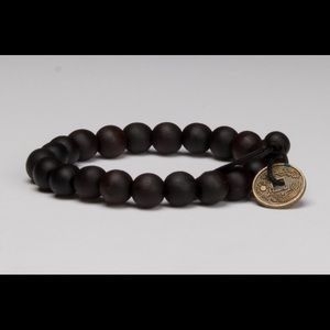 Buddhist meditation beads dark brown