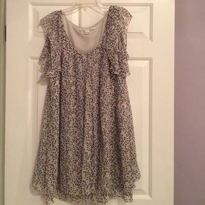 Printed Diane von Furstenberg baby doll dress