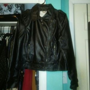 Rachel Roy faux leather jacket