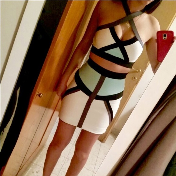 Gorgeous Two Piece Bandage Party Dress