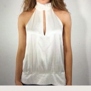 BCBG 100% silk halter top