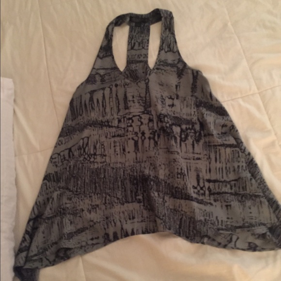 Silver dressy top