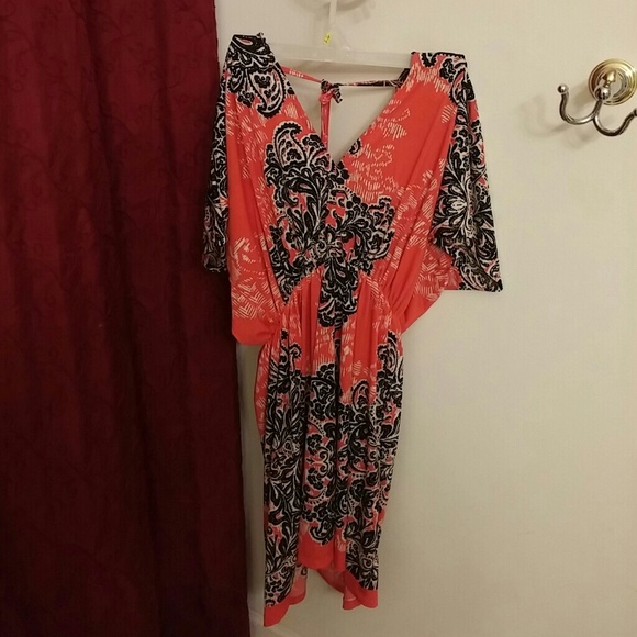 Orange and black tunic or dress