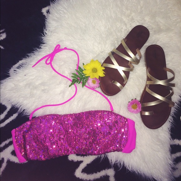 Victoria's Secret Sequin Bikini Top