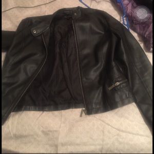 Leather coat