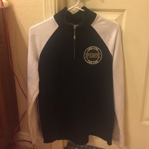 a vs pink half zip up jacket